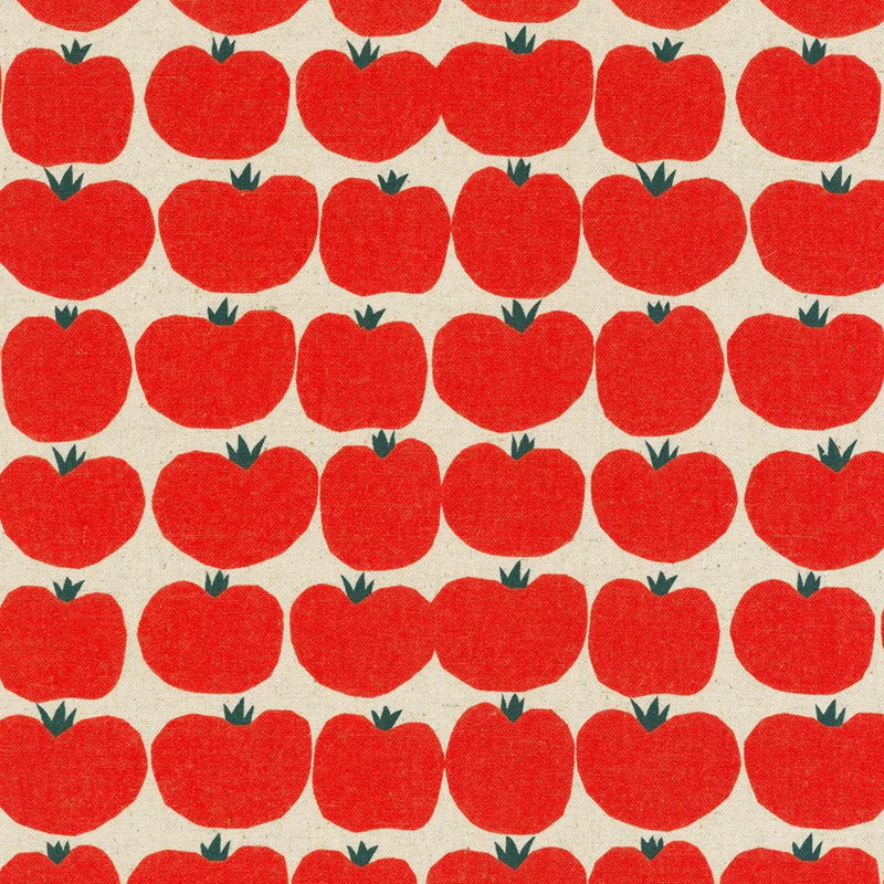 Sevenberry for Robert Kaufman | Cotton/Flax Blend Canvas 'Tomato' 850412D1-1 RED: by the 1/2m