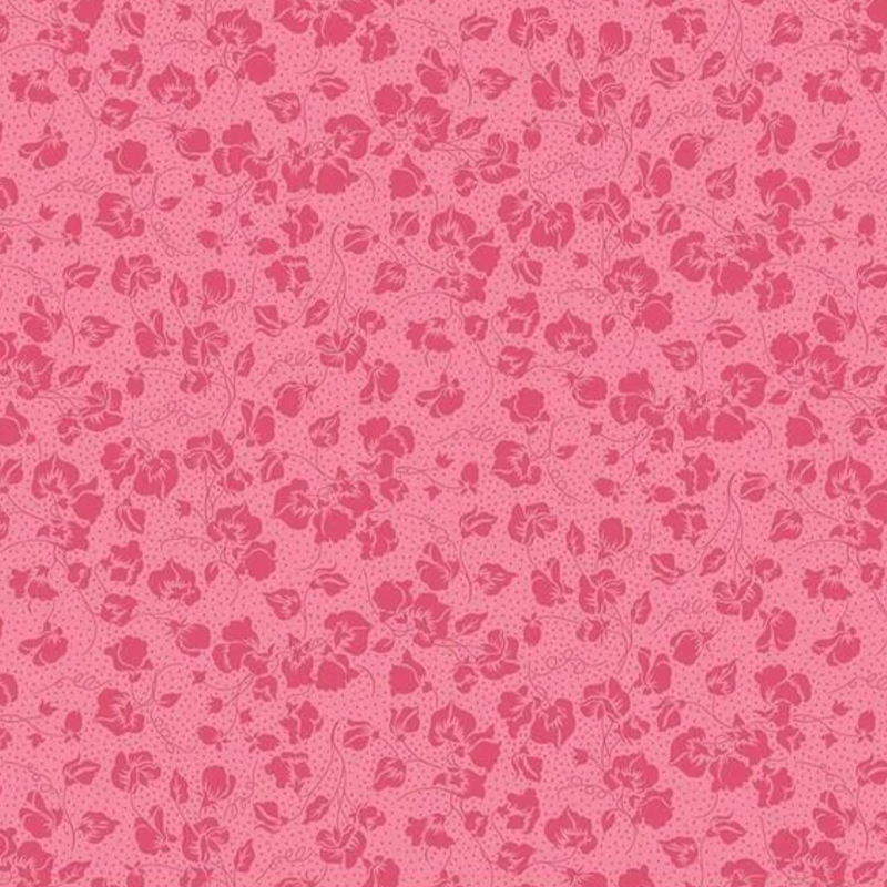 Liberty | Flower Shop 'Sweet Pea Spot' Pink 413A: by the ½m