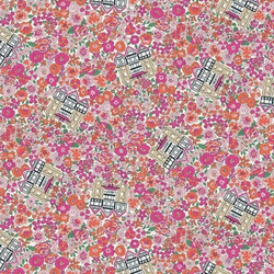 Liberty | Flower Shop 'Liberty in Bloom' Pink 414A: by the ½m