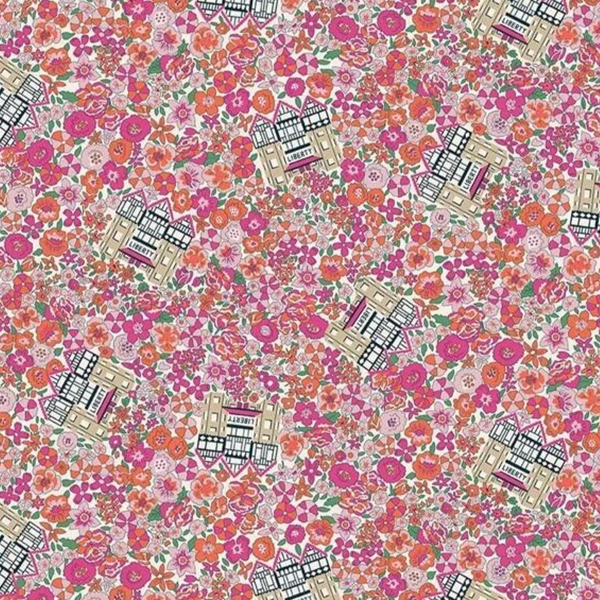 Liberty | Flower Shop 'Liberty in Bloom' Pink 414A: by the ½m