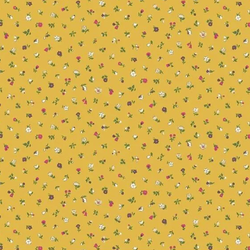 Liberty | Flower Shop 'Newland Sprigs' Mustard 415A: by the ½m