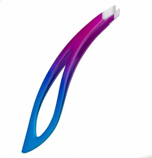 TOOL: Tweezers: Leaf Shape: Ombre Rainbow colour