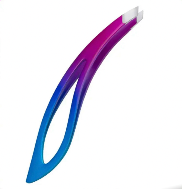 TOOL: Tweezers: Leaf Shape: Ombre Rainbow colour