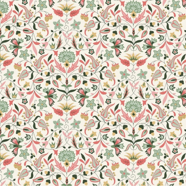 Liberty | Tudor Celebration 'Quilt Nouveau' 446B (Pinks): by the ½m
