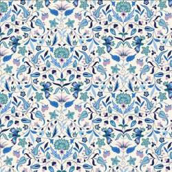 Liberty | Tudor Celebration 'Quilt Nouveau' 446A (Blues): by the ½m