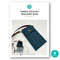 INSTRUCTIONS: Three Pocket Walker Bag: DIGITAL DOWNLOAD