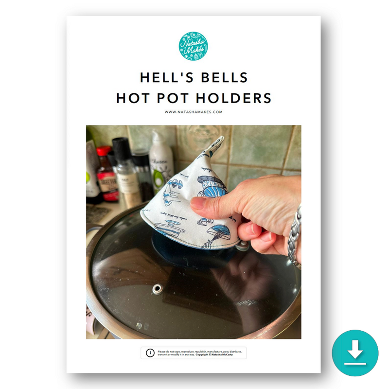 INSTRUCTIONS: Hell's Bells Hot Pot Holders: DIGITAL DOWNLOAD