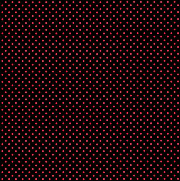 Makower | 'Spot On' Red on Black 830/XR: by the 1/2m