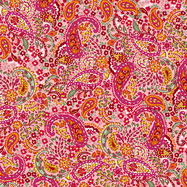 Fizah Malik Designs for Dashwood Studio | Ace Lawn (145cm wide) 'Satrangi' 1680L PINK: by the METRE