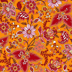 Fizah Malik Designs for Dashwood Studio | Ace Lawn (145cm wide) 'Haania' 1683L ORANGE: by the METRE