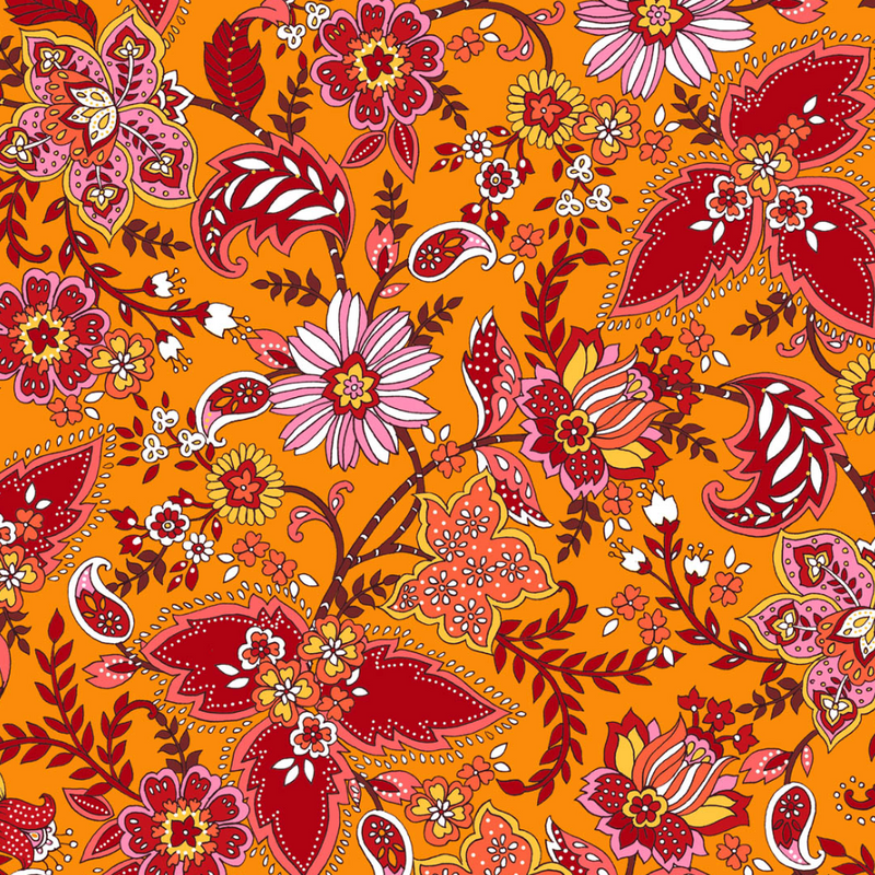 Fizah Malik Designs for Dashwood Studio | Ace Lawn (145cm wide) 'Haania' 1683L ORANGE: by the METRE