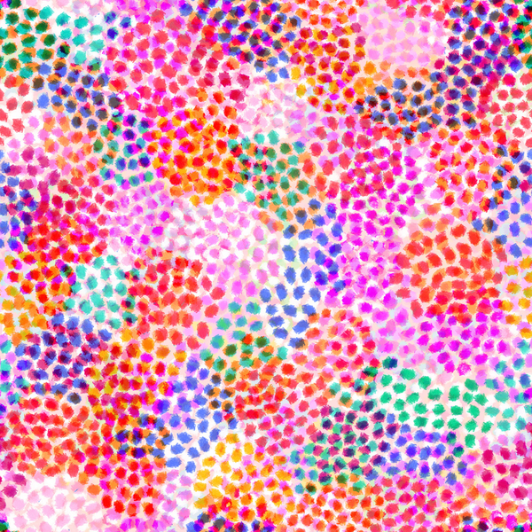 Rachel Parker for Dashwood Studio | Chroma RAYON (145cm wide) 'Painted Spots' 2439 ROSE: by the METRE