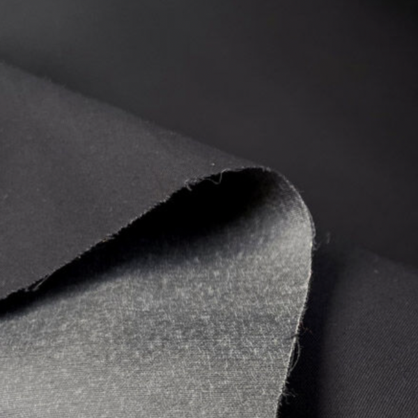 TECHNICAL FABRIC: Rainford 4 Cotton Twill: 4oz: Black/Grey: by the METRE