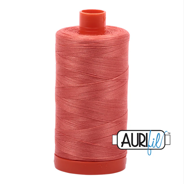 THREAD: Aurifil 50/2 50wt Cotton Thread: Large 1300m Spool: 2225 Salmon
