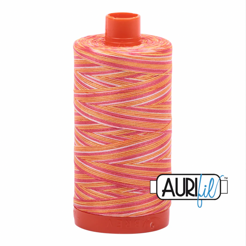 THREAD: Aurifil 50/2 50wt Cotton Thread: Large 1300m Spool: 4657 Tramonto A Zoagli