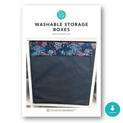 INSTRUCTIONS: Washable Storage Box: DIGITAL DOWNLOAD