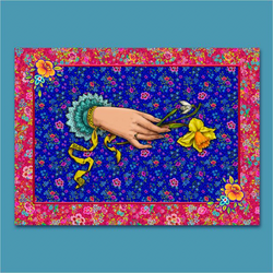 Odile Bailloeul: Carte Velours 'Espoir' (Velvet Card 'Hope'): Approx 26cm x 36cm / 10¼" x 14¼" Panel