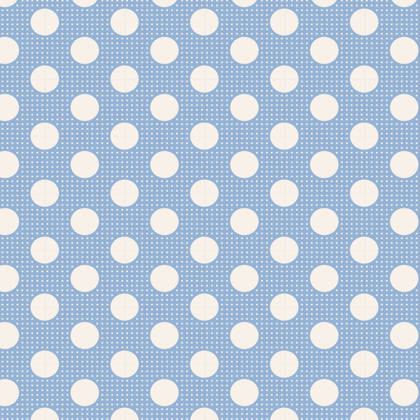 Tilda | Medium Dot Basics: TD130002 Blue: by the 1/2m