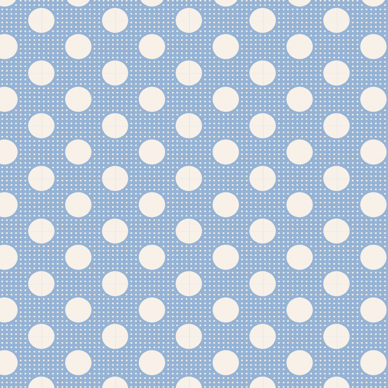 Tilda | Medium Dot Basics: TD130002 Blue: by the 1/2m
