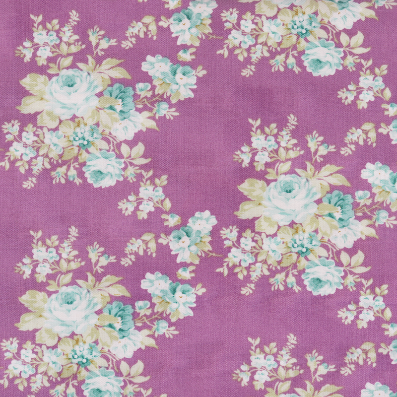 BOLT END PIECE: Tilda | Harvest: TD481612 'Autumn Rose' Lilac: Approx 45cm