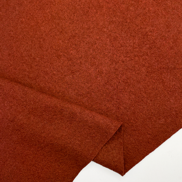 Chatham Glyn | Boiled Wool: BWL018 Terracotta: by the 1/2m