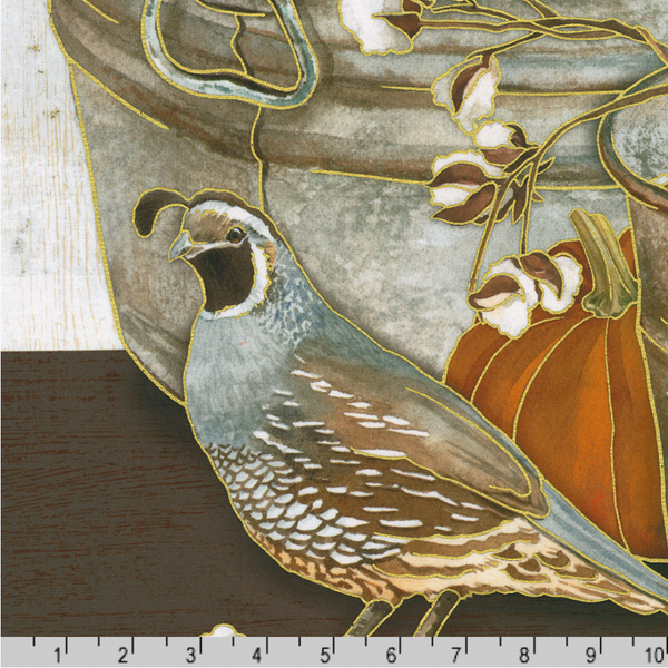Robert Kaufman Fabrics | Warm Welcome 'Panel' AWHDM-22960-14 NATURAL: Approx 60cm