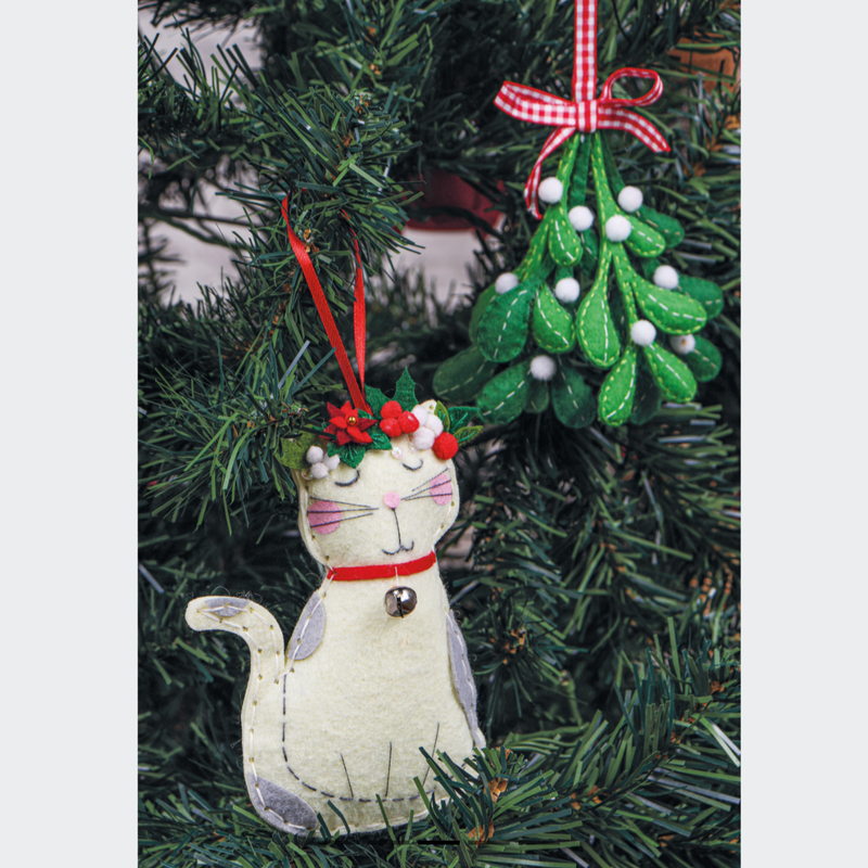 Trimits: 'Make Your Own' Felt Decoration Kit: Christmas Cat