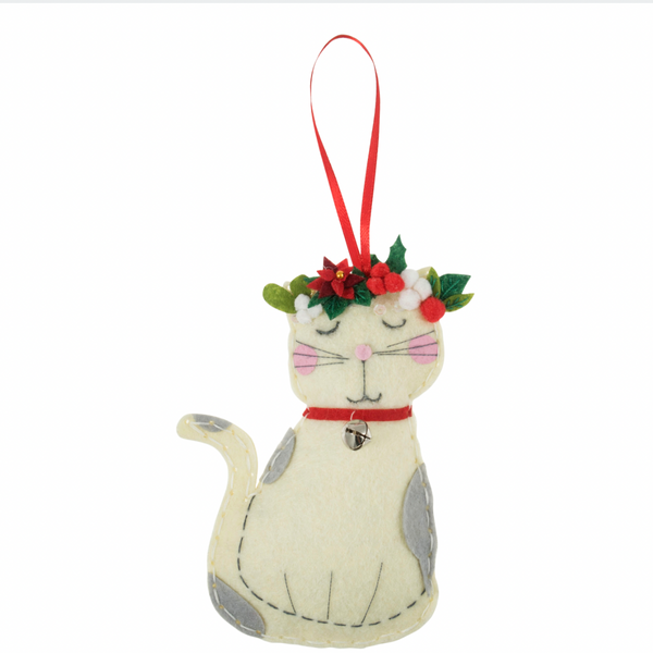 Trimits: 'Make Your Own' Felt Decoration Kit: Christmas Cat