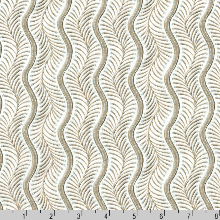 Robert Kaufman Fabrics | Holiday Flourish Peppermint Twist 'Wavy Stripe' SRKM-22950-303 BLANC: by the 1/2m