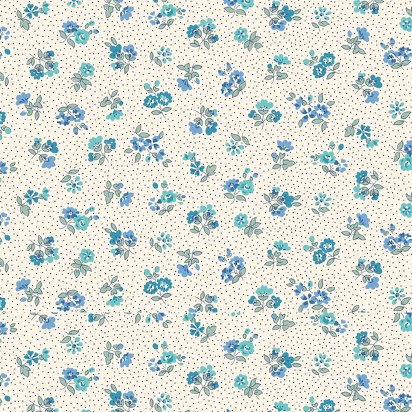 Liberty | Floral Nostalgia 'Flora Beatrice' Blue 449C: by the 1/2m