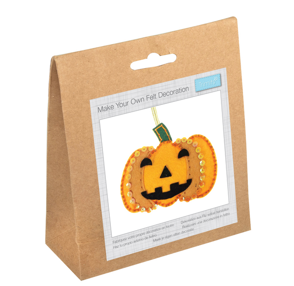 Trimits: 'Make Your Own' Felt Decoration Kit: Pumpkin