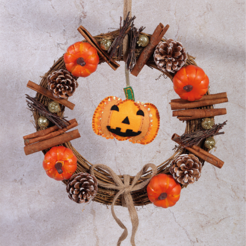 Trimits: 'Make Your Own' Felt Decoration Kit: Pumpkin