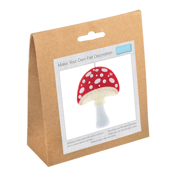 Trimits: 'Make Your Own' Felt Decoration Kit: Toadstool