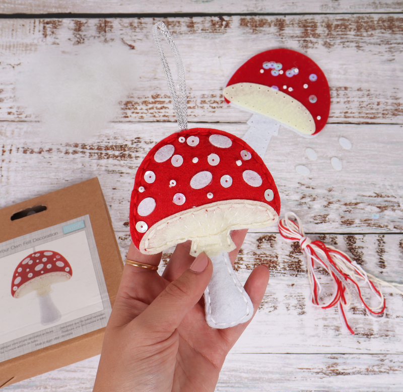 Trimits: 'Make Your Own' Felt Decoration Kit: Toadstool