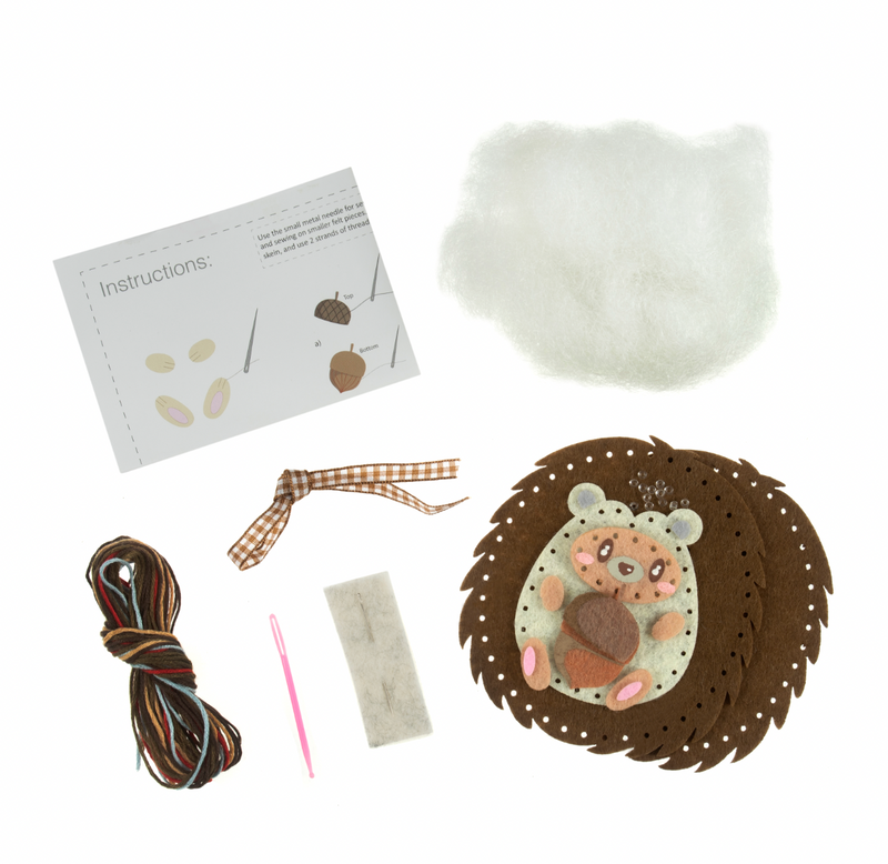 Trimits: 'Make Your Own' Felt Decoration Kit: Hedgehog