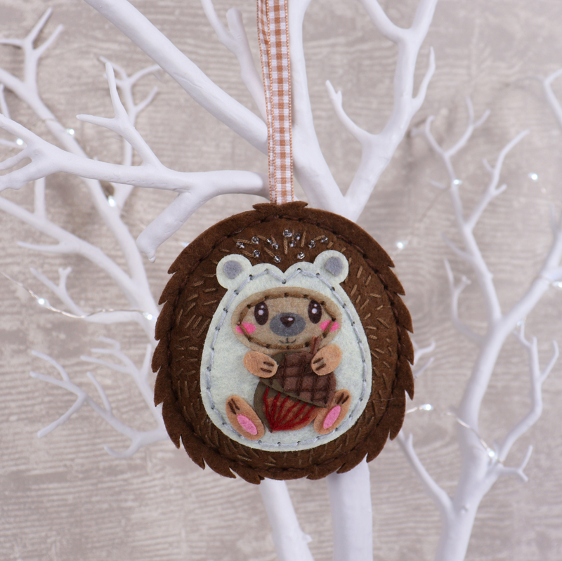 Trimits: 'Make Your Own' Felt Decoration Kit: Hedgehog