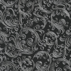 Robert Kaufman Fabrics | Holiday Flourish Peppermint Twist 'Scroll' SRKM-22949-304 SHADOW: by the 1/2m