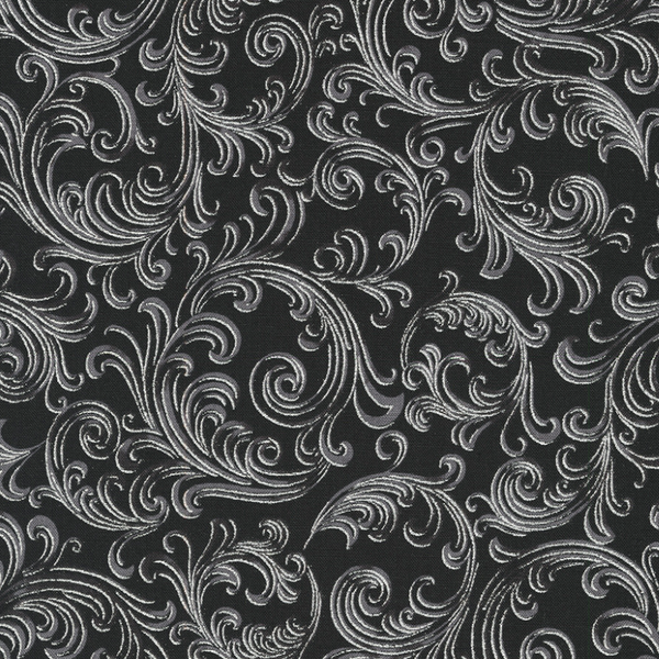 Robert Kaufman Fabrics | Holiday Flourish Peppermint Twist 'Scroll' SRKM-22949-304 SHADOW: by the 1/2m