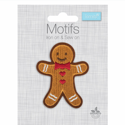 TRIMITS: Iron On & Sew On Motif: Christmas Gingerbread Man