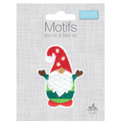 TRIMITS: Iron On & Sew On Motif: Christmas Gonk