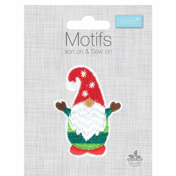 TRIMITS: Iron On & Sew On Motif: Christmas Gonk