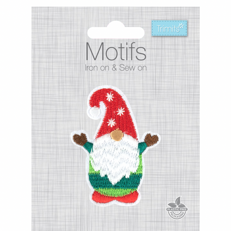 TRIMITS: Iron On & Sew On Motif: Christmas Gonk
