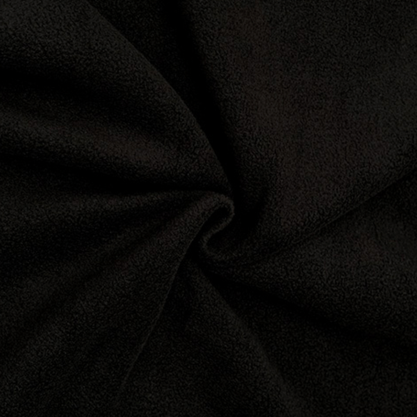 FLEECE: Anti-Pil Plain Black: by the METRE