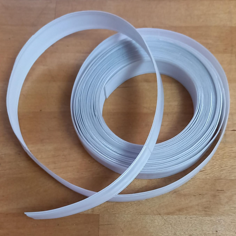 REFLECTIVE TAPE: Encapsulated Hi Vis Sew On Tape: 15mm / ½" wide: WHITE: by the METRE