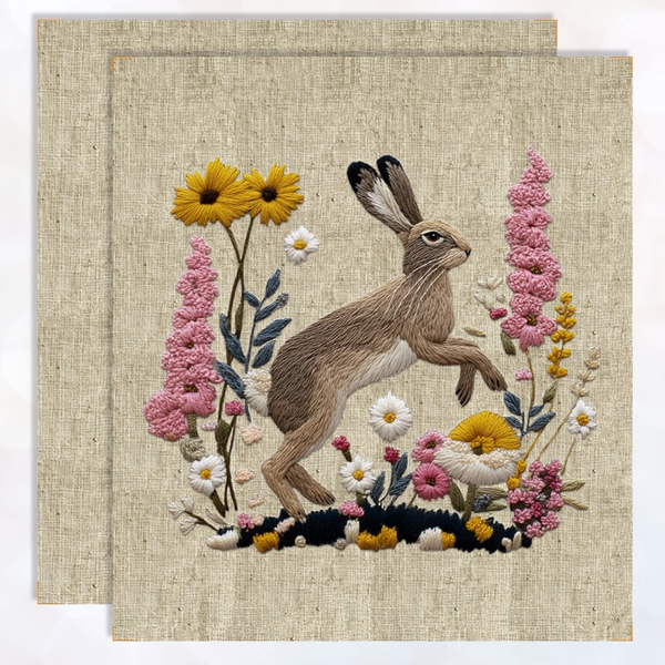 PANEL SET: Linen Effect, 1 Pair: Approx 18