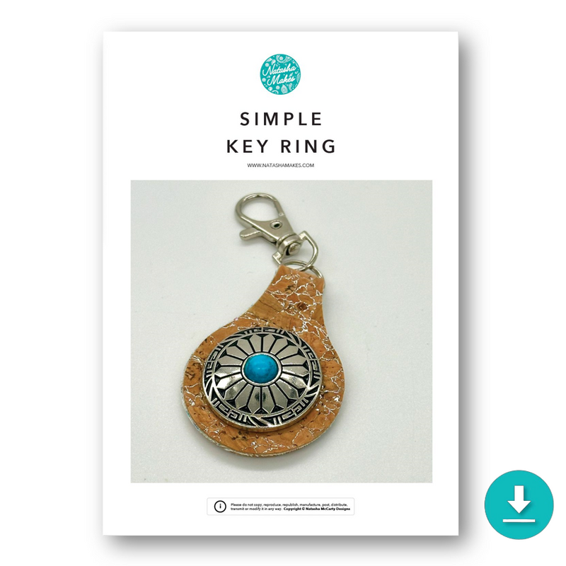 Simple Key Rings Sample INSTRUCTIONS: Simple Key Ring: DIGITAL DOWNLOAD – Natasha Makes