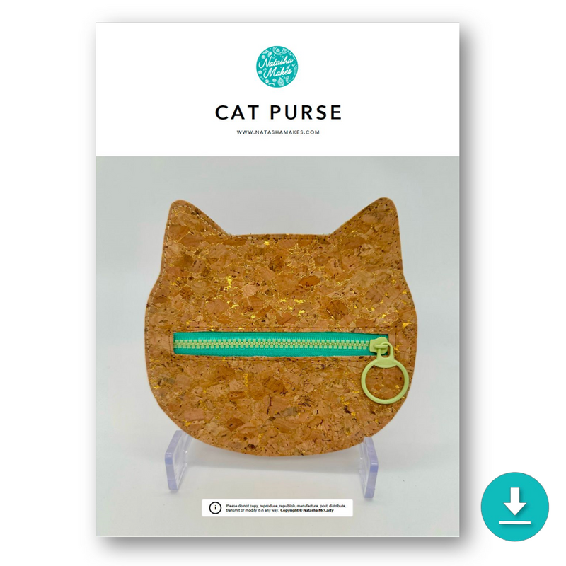 INSTRUCTIONS: Cat Purse: DIGITAL DOWNLOAD