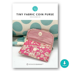 INSTRUCTIONS: Tiny Fabric Coin Purse: DIGITAL DOWNLOAD