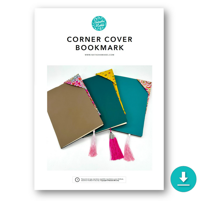 INSTRUCTIONS: Corner Cover Bookmark: DIGITAL DOWNLOAD