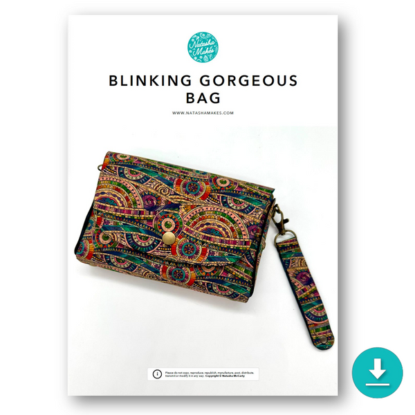 INSTRUCTIONS: Blinking Gorgeous Bag: DIGITAL DOWNLOAD